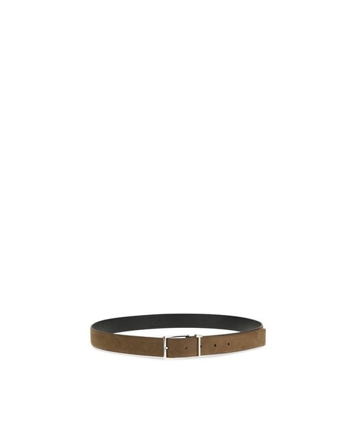 Tom Ford Brown Calf Leather Bos Taurus Regular Belt for men