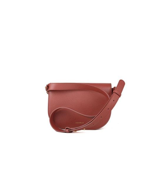 Coccinelle Red Crossbody Bag Cowhide Crossbody-Bags