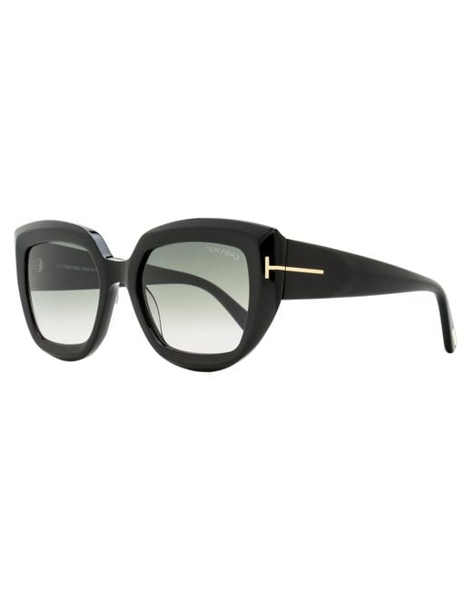 Tom Ford Black Saltzman Sunglasses Tf1192 01B 53Mm Ft1192 Plastic (Acetate)