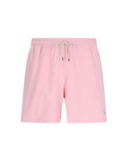 Polo Ralph Lauren Pink Traveler Swim Shorts for men