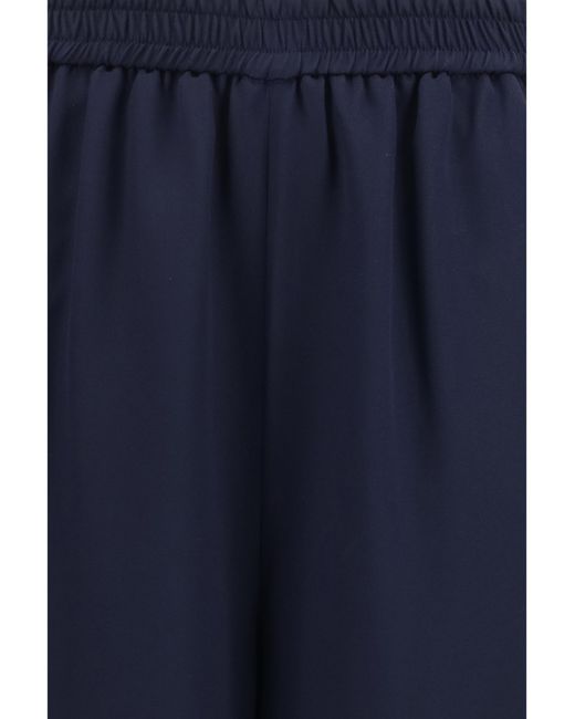 Max Mara Blue Volonta Silk Pants