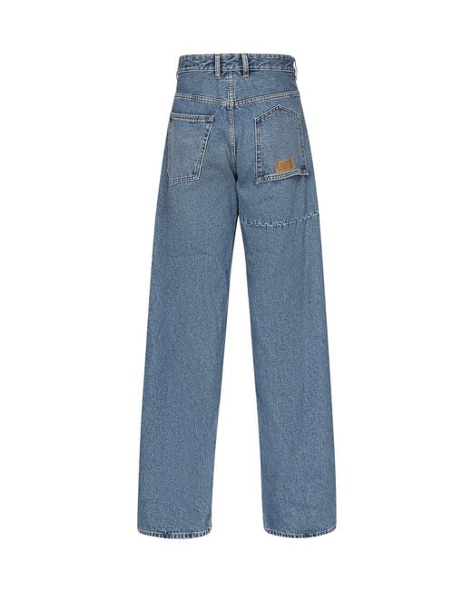 MM6 by Maison Martin Margiela Blue Wide-Leg Jeans for men