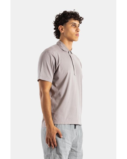 Handvaerk Multicolor Pima Cotton Short Sleeve Polo Shirt Stoneware T-Shirts And Polos for men