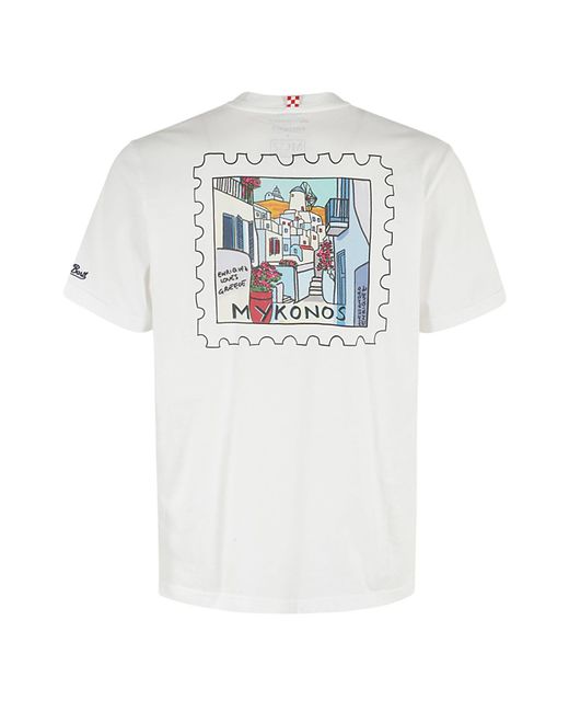 Mc2 Saint Barth White Cotton Classic T Shirt for men