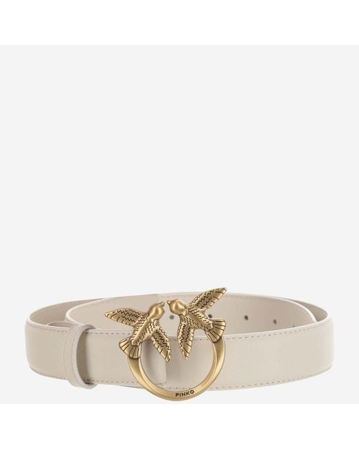 Pinko Natural Love Berry Leather Belt