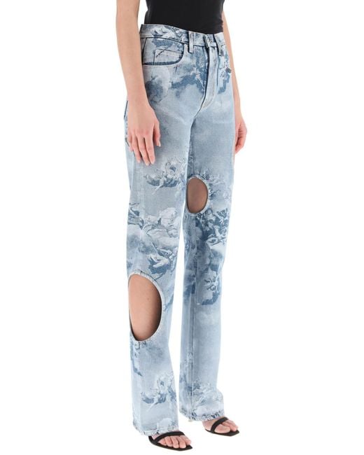 Off-White c/o Virgil Abloh Blue Sky Meteor Cool baggy Jeans