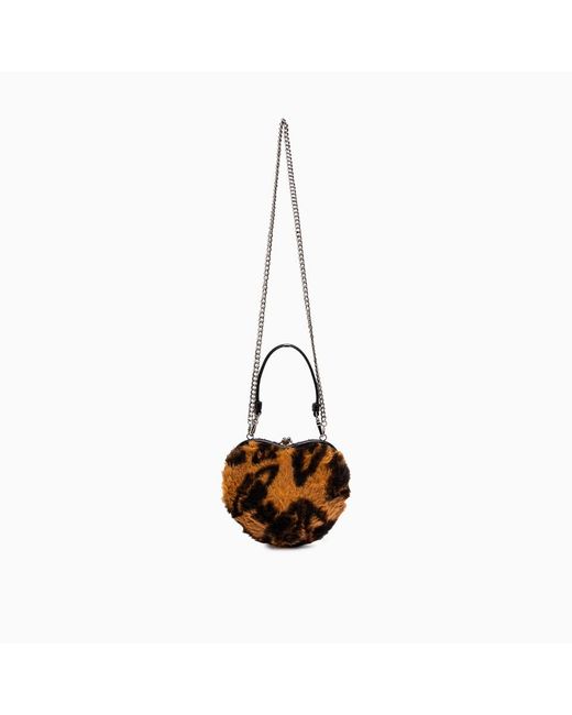 Vivienne Westwood Belle Heart Clutch in Metallic Lyst