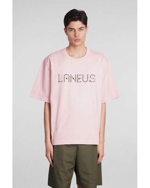Laneus Pink T-Shirt for men