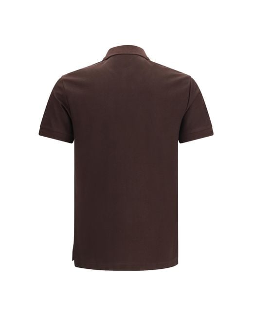 Burberry Brown Jwear Polo Cotton Shirts for men