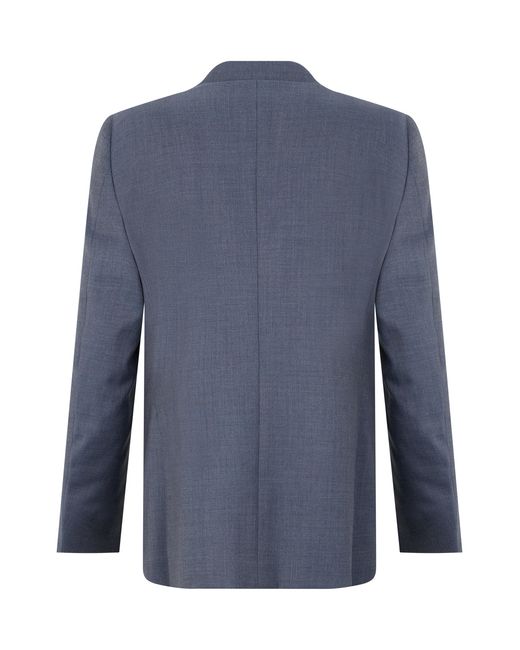 Canali Blue Single-Breasted Jacket Wool Suit & Dinner for men