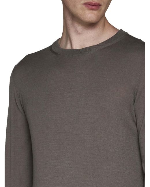 Piacenza Cashmere Gray Sweater for men
