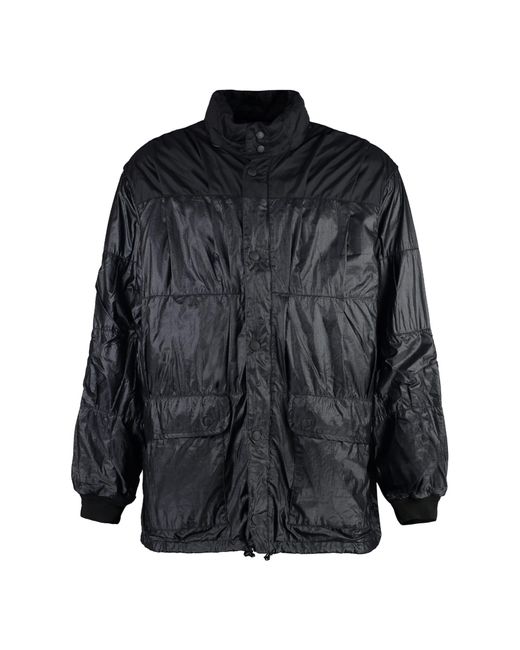Our Legacy Black Exhaust Puffa Techno Fabric Jacket for men