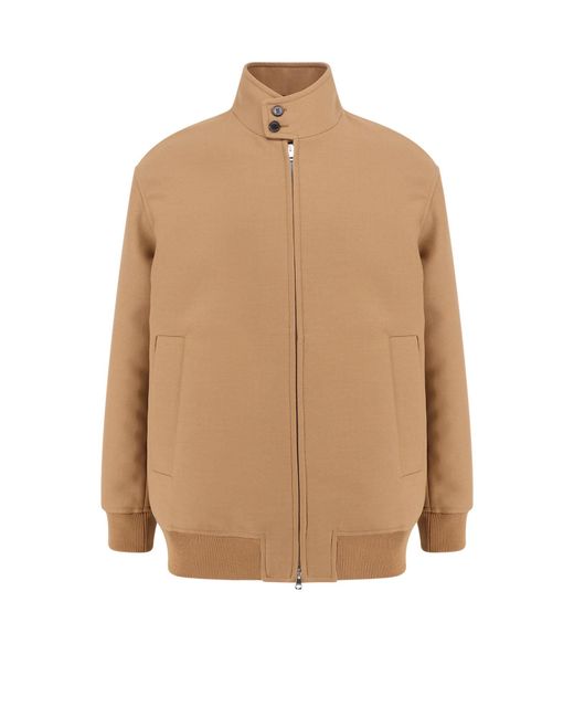 Gucci Natural Wool Jacket With Gg Lining for men