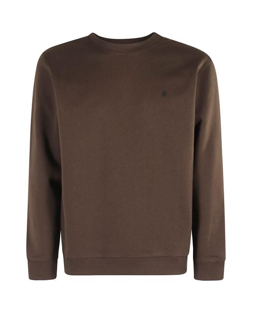 Dondup Brown Felpa Girocollo for men