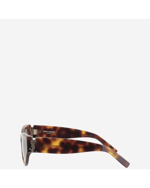 Saint Laurent Multicolor Tortoiseshell Sunglasses Acetate