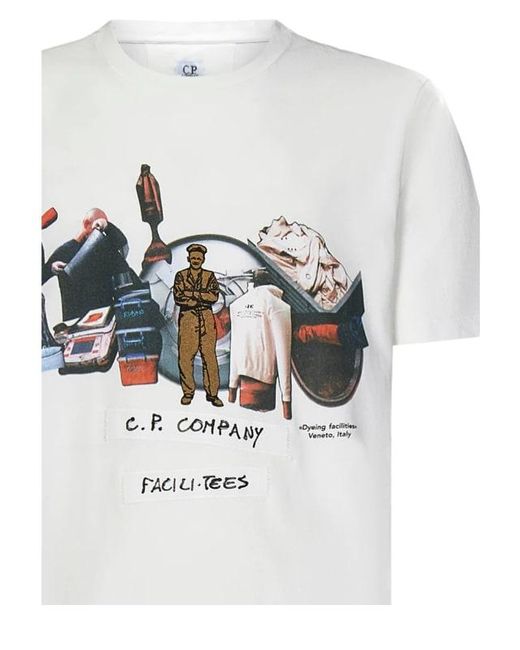 C P Company Gray C. P. Company T-Shirt for men