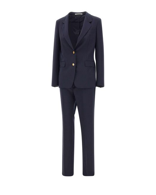 Tagliatore Blue Parigi Wool Two-Piece Suit