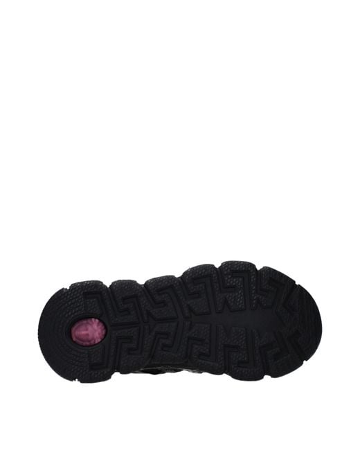 Versace Black Fabric Athletic Sneakers