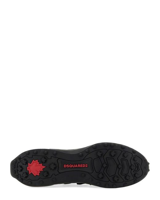 DSquared² Black Low Top D2 Lace-up Sneaker for men