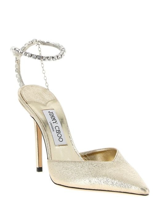 Jimmy Choo Metallic 'Saeda' Pumps