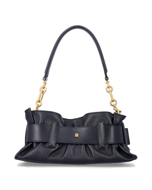 Balmain Black Anthem Mini Calfskin Bag