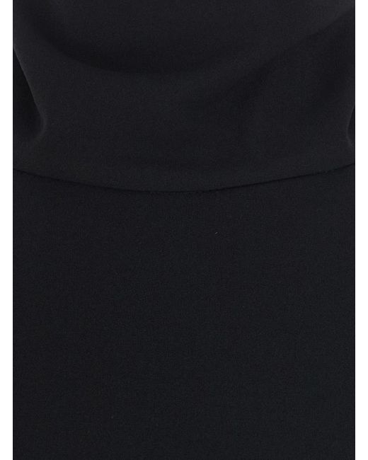 Le Plain Black Dress High-Neck Sleeveless