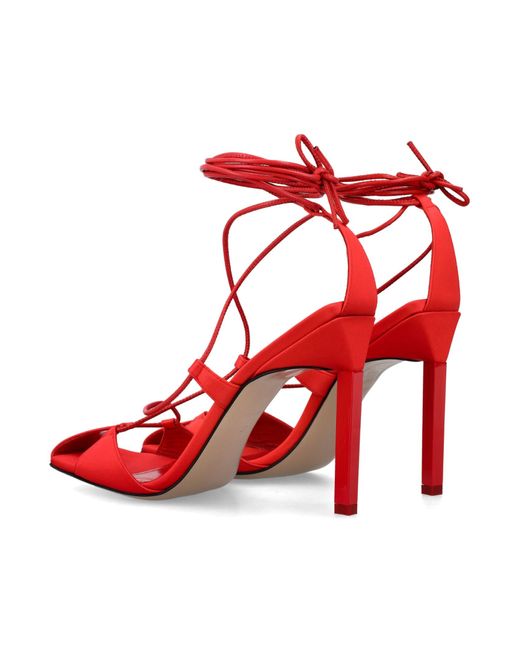 The Attico Red Lace-up Shoes