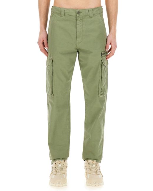 Aspesi Green Cargo Pants for men