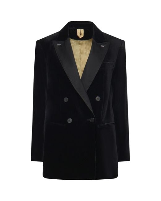 Max Mara Black Jackets Cotton
