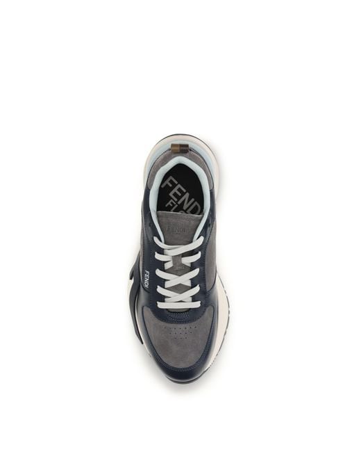 Fendi White Flow Sneakers for men