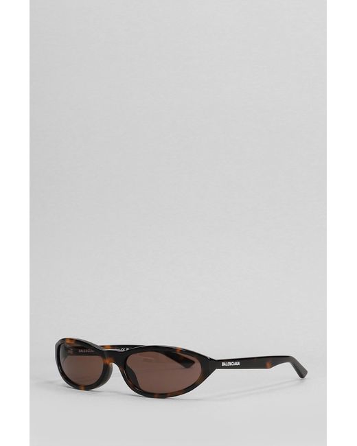 Balenciaga Gray Neo Round Sunglasses