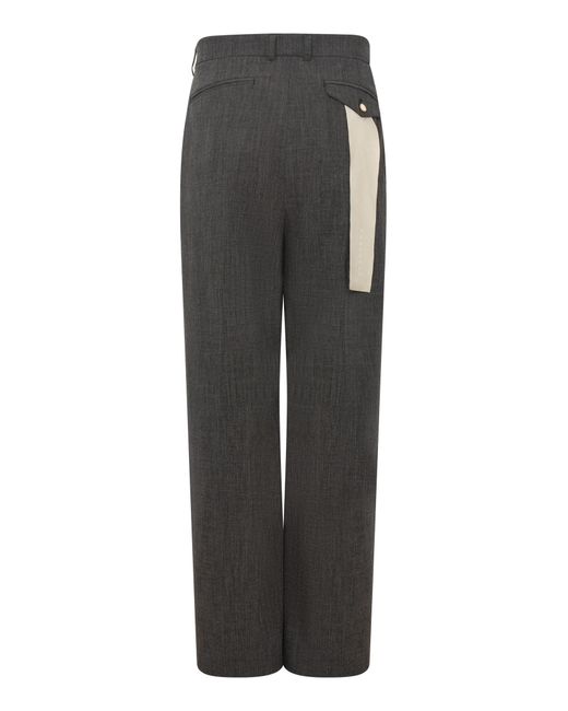 THESTROY Gray Inno Wide-Leg Trousers for men