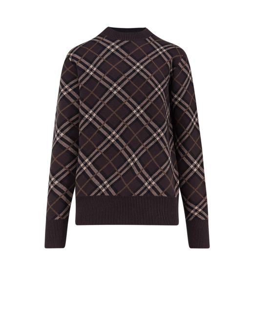 Burberry Black Gregory Wool And Cashmere Sweater for men