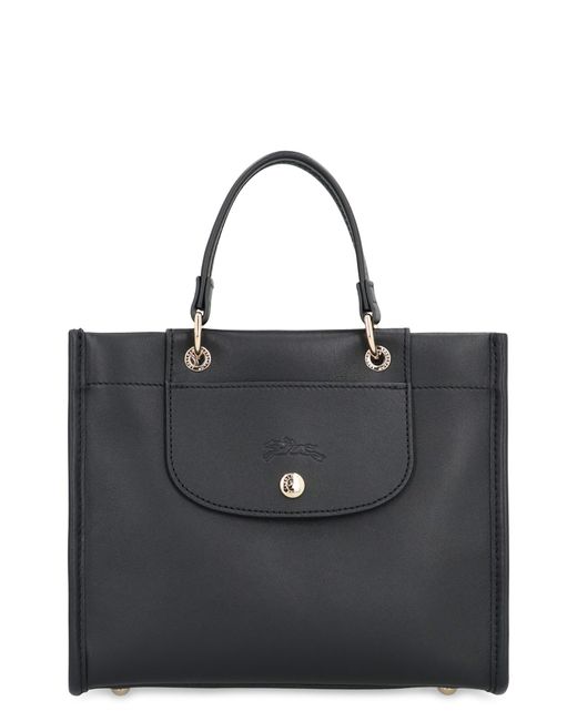 Longchamp Black S Cabas Leather Bag