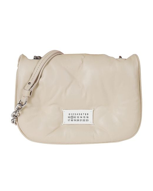 Maison Margiela Natural Glam Slam Quilted Padded Messenger Bag