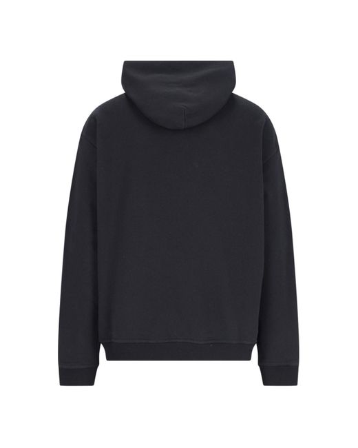 Maison Margiela Men's Blue Logo Hoodie