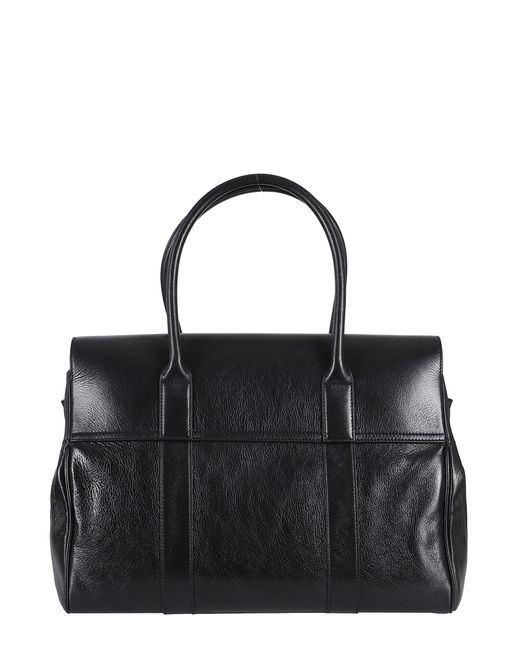 ショルダーバッグ Mulberry Bayswater Satchel Shine Calf Mulberry | Bayswater | Black High Shine Calf Leather | Women