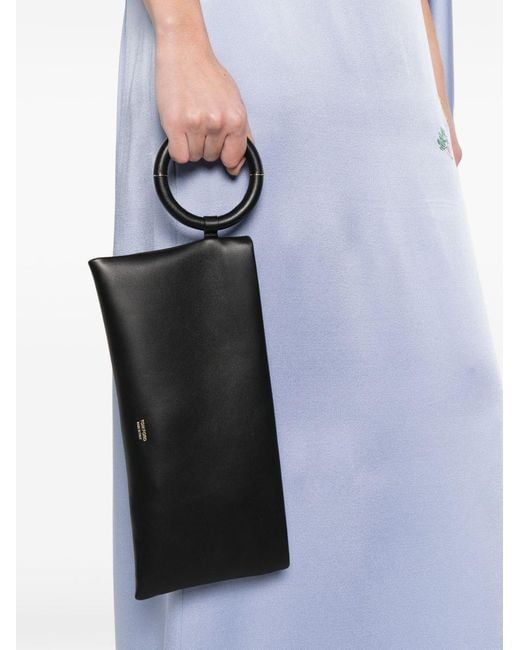 Tom Ford Black Clutch Aura Sheepskin Bags