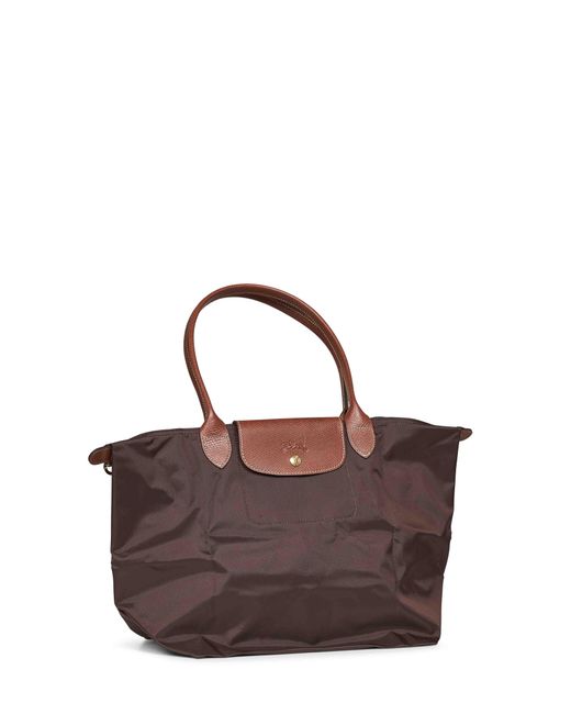 Longchamp Brown Shoulder Bag Le Pliage Original L Polyamide