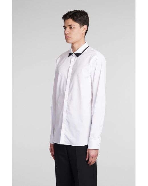 Neil Barrett Shirt In White Cotton for men