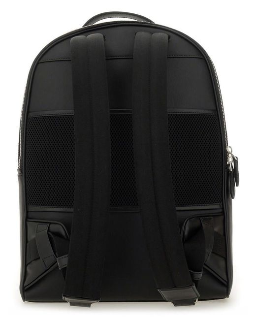 Bally Black Recycled Leather Backpack for men