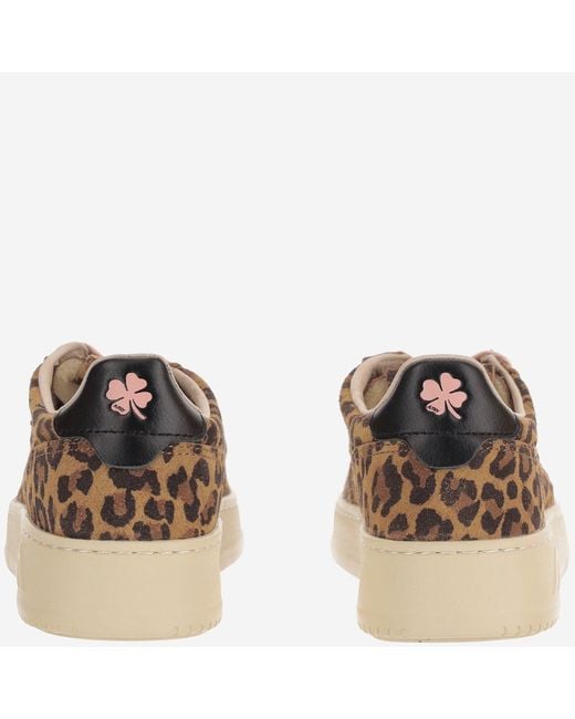 Autry Brown Sneakers Medalist Low Suede Leather Trainers