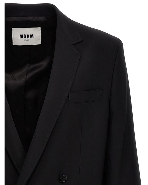 MSGM Black Handsome Blazer for men