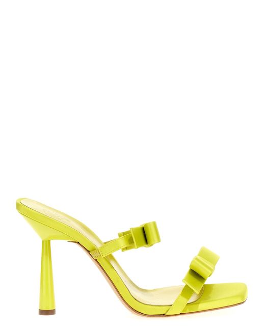 Gia Borghini Yellow Galantine Sandals