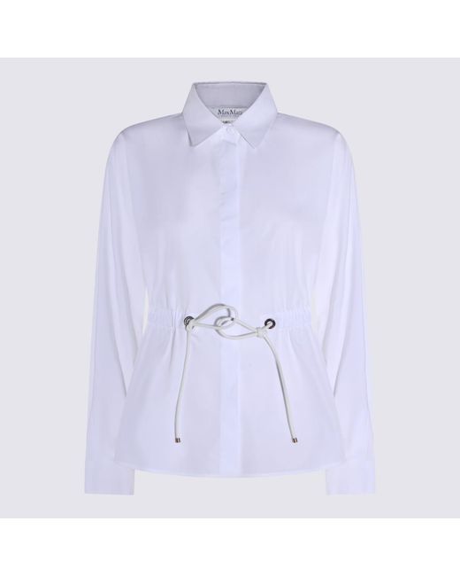 Max Mara Purple Cotton Mxm Tazzina Shirt