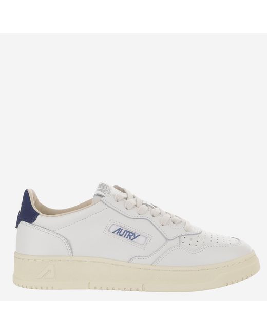 Autry White Sneakers Medalist Low Leather Trainers for men
