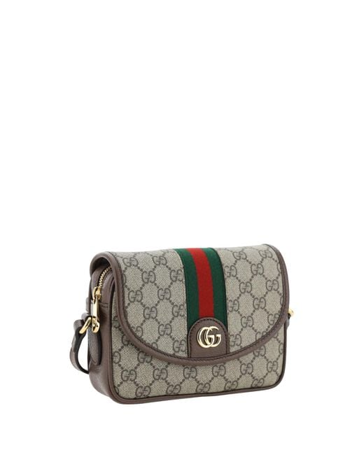 Gucci Gray Ophidia Mini Shoulder Bag