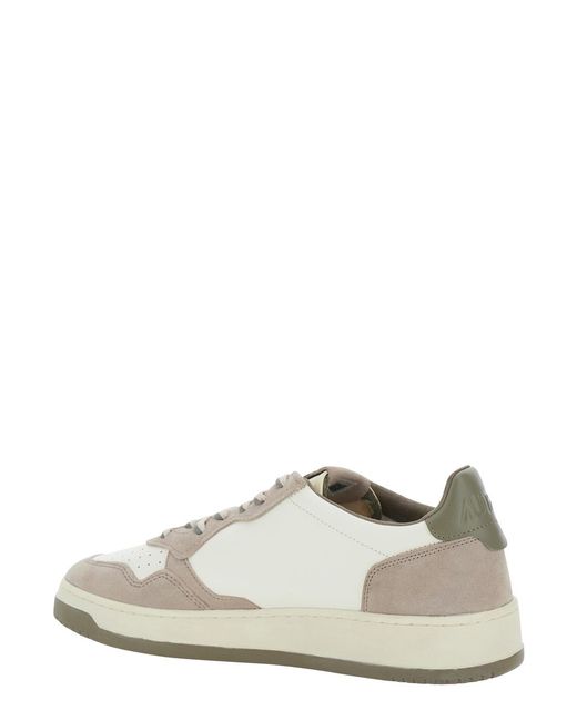 Autry White Sneakers Medalist Suede Trainers for men