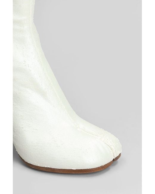 Maison Margiela White Tabi High Heels Ankle Boots