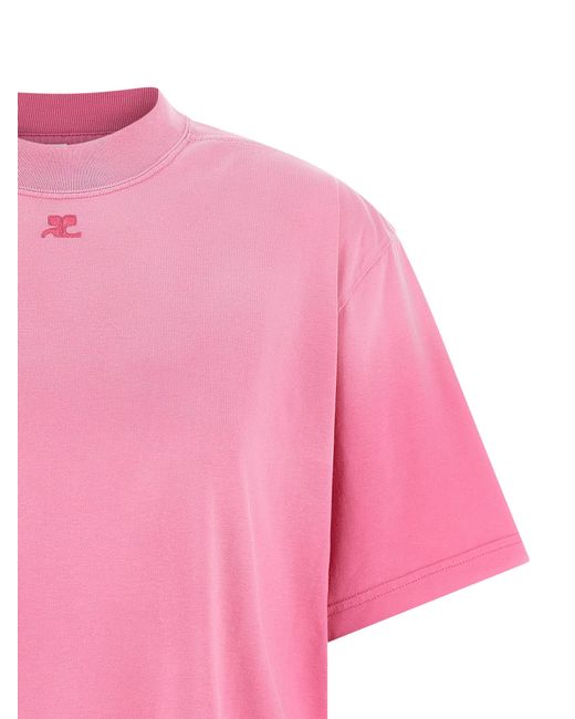 Courreges Pink 'Solarized T Shirt' Dress
